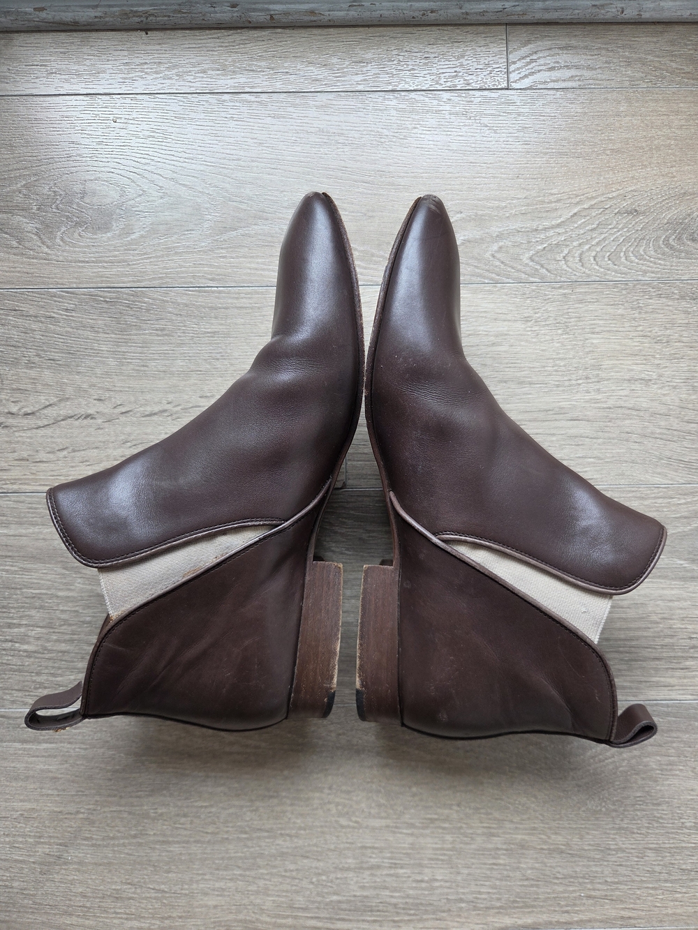 CHLOE Size 40 Brown Leather Pointed Ankle Boots